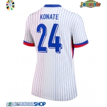 Maglie da calcio Francia Ibrahima Konate #24 Seconda Maglia Femminile Europei 2024 Manica Corta